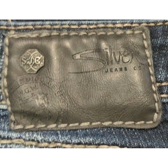 Silver Jeans Women’s Tuesday 16 1/2 29/31 Blue Low Rise Slim Bootcut Medium Wash - Picture 10 of 11